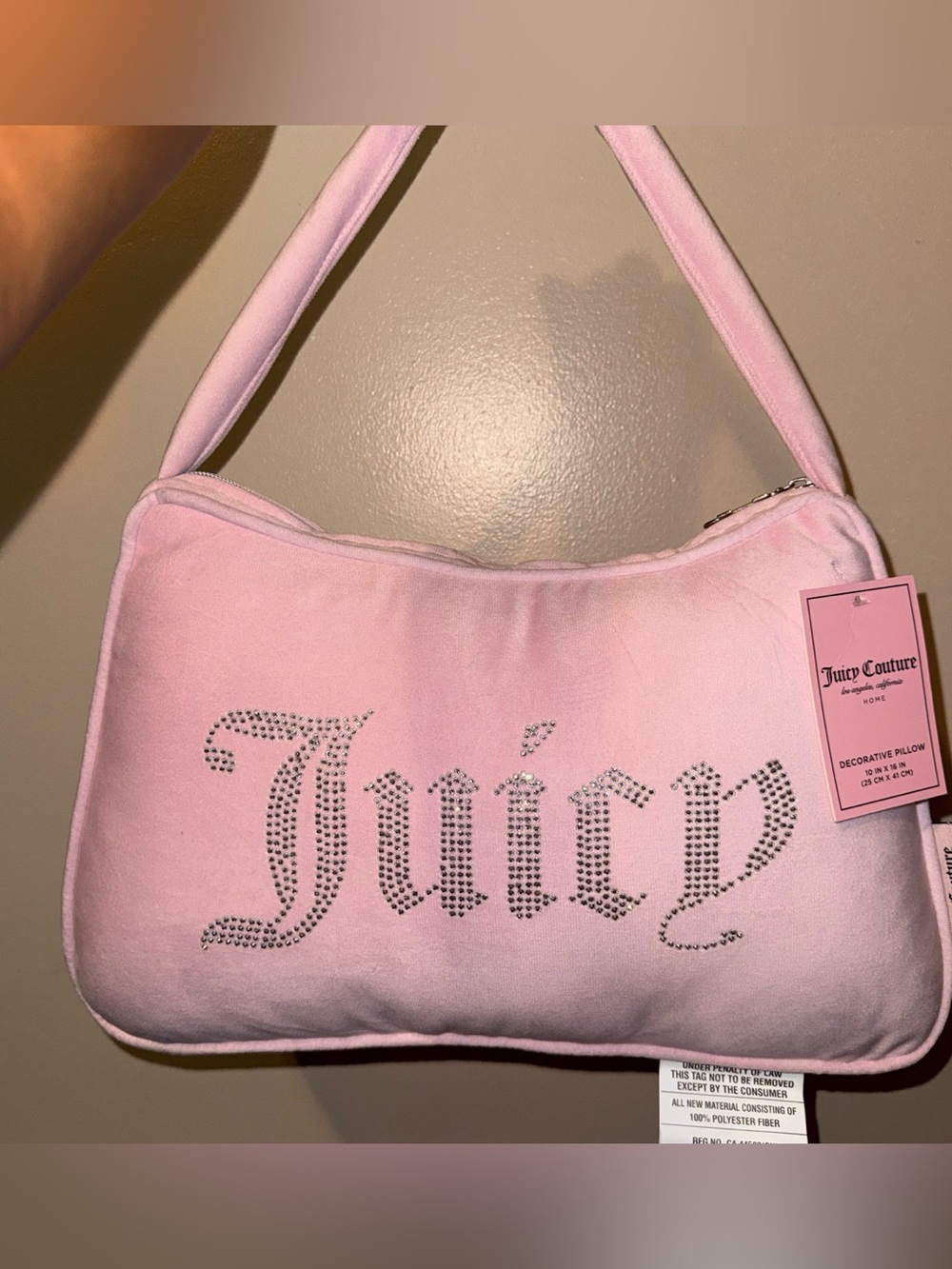 Juicy Couture Decorative pillow shaped as purse